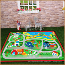 Colorful Kids Road Travelling Play Carpet